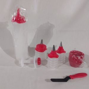 NEW Prepology Red Complete 18 PC Cupcake Set
